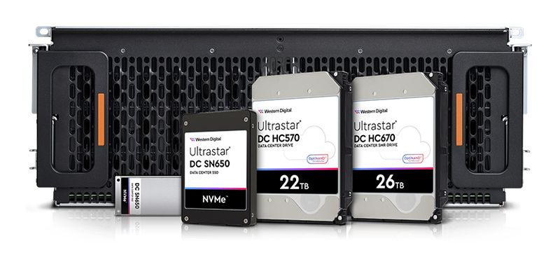 【圖片一】Western Digital 推出強大的最新數據儲存解決方案，包括業界首款 22TB CMR 和 26TB UltraSMR HDD
