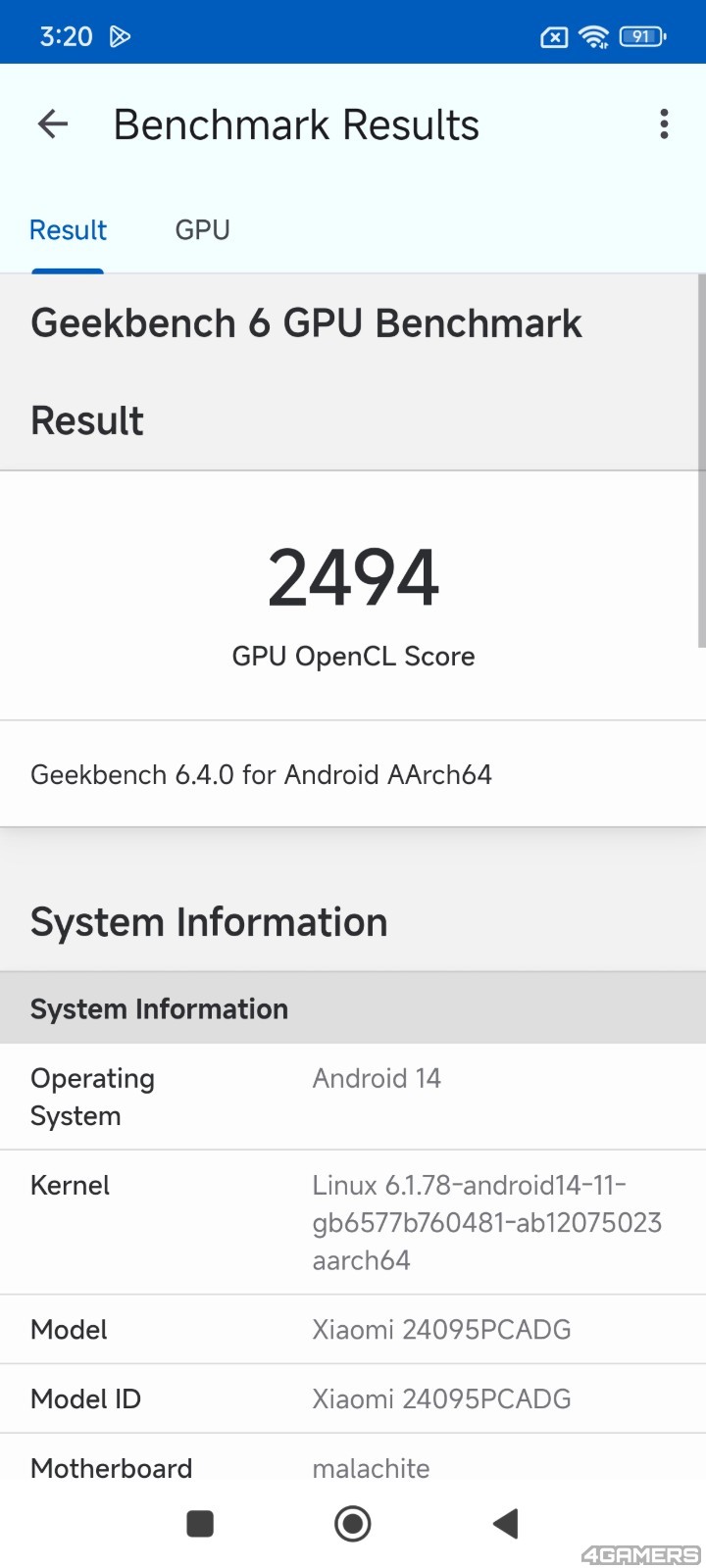 Geekbench OPENCL