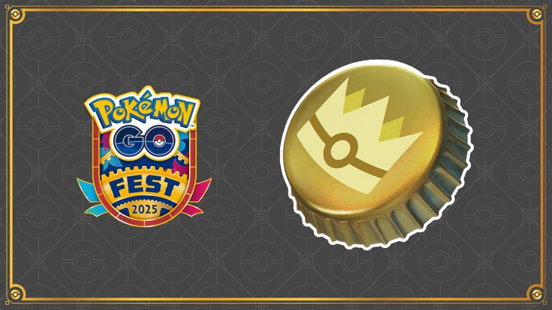 Pokemon GO Fest 2025 金色王冠 Gold Bottle Cap