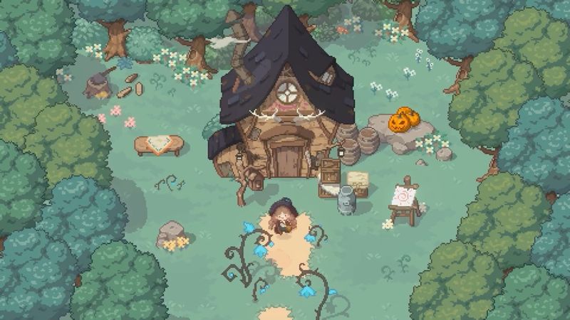 像素風rpg 森林裡的小女巫 宣布21年推出 成為見習女巫研究藥草學 4gamers