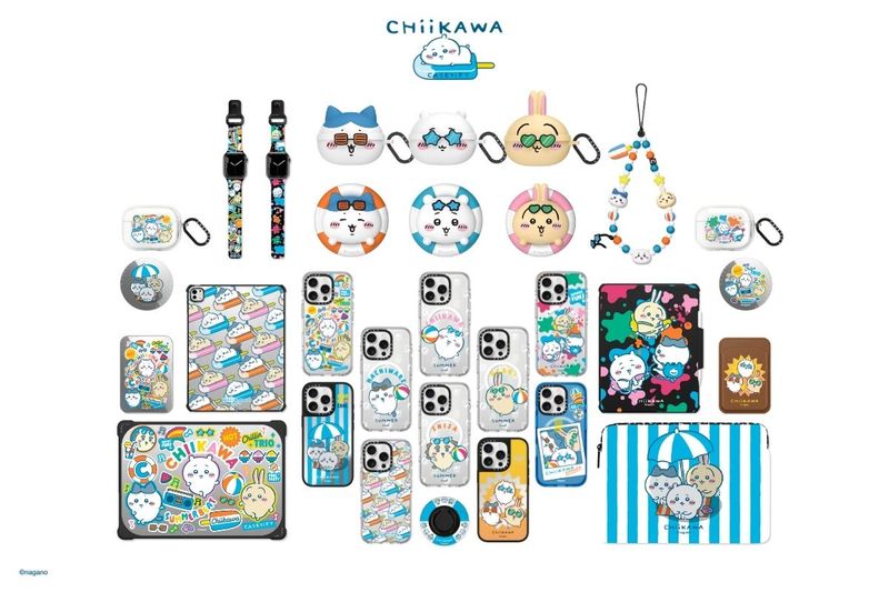 圖12. 吉伊卡哇 x CASETiFY 聯名系列以夏日泳池派對為主題，與超人氣療癒 IP《吉伊卡哇》可愛角色們一同玩耍、享受日光浴