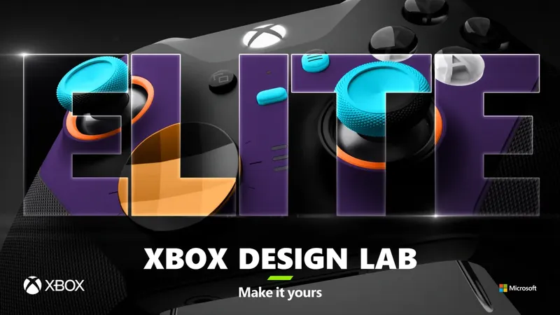 Xbox Design Lab 全面開放 Elite 無線控制器 Series 2 進行客製化，可自訂各部位色彩與加上雷射刻字