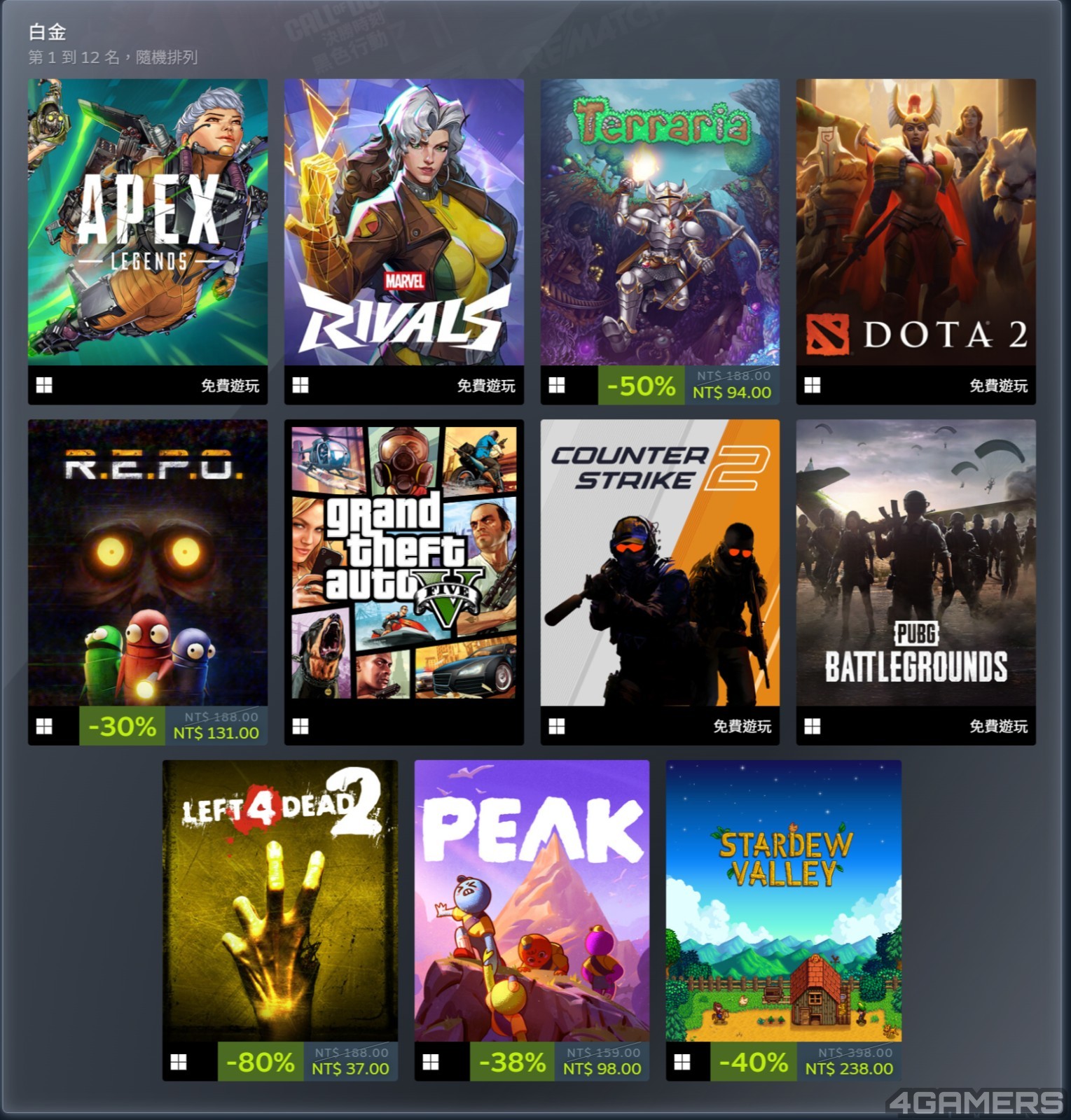 FireShot Capture 006 - Steam 榜單 - [store.steampowered.com]