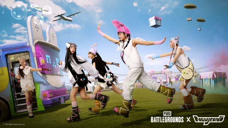 圖1. PUBG 與 NewJeans 展開聯名合作
