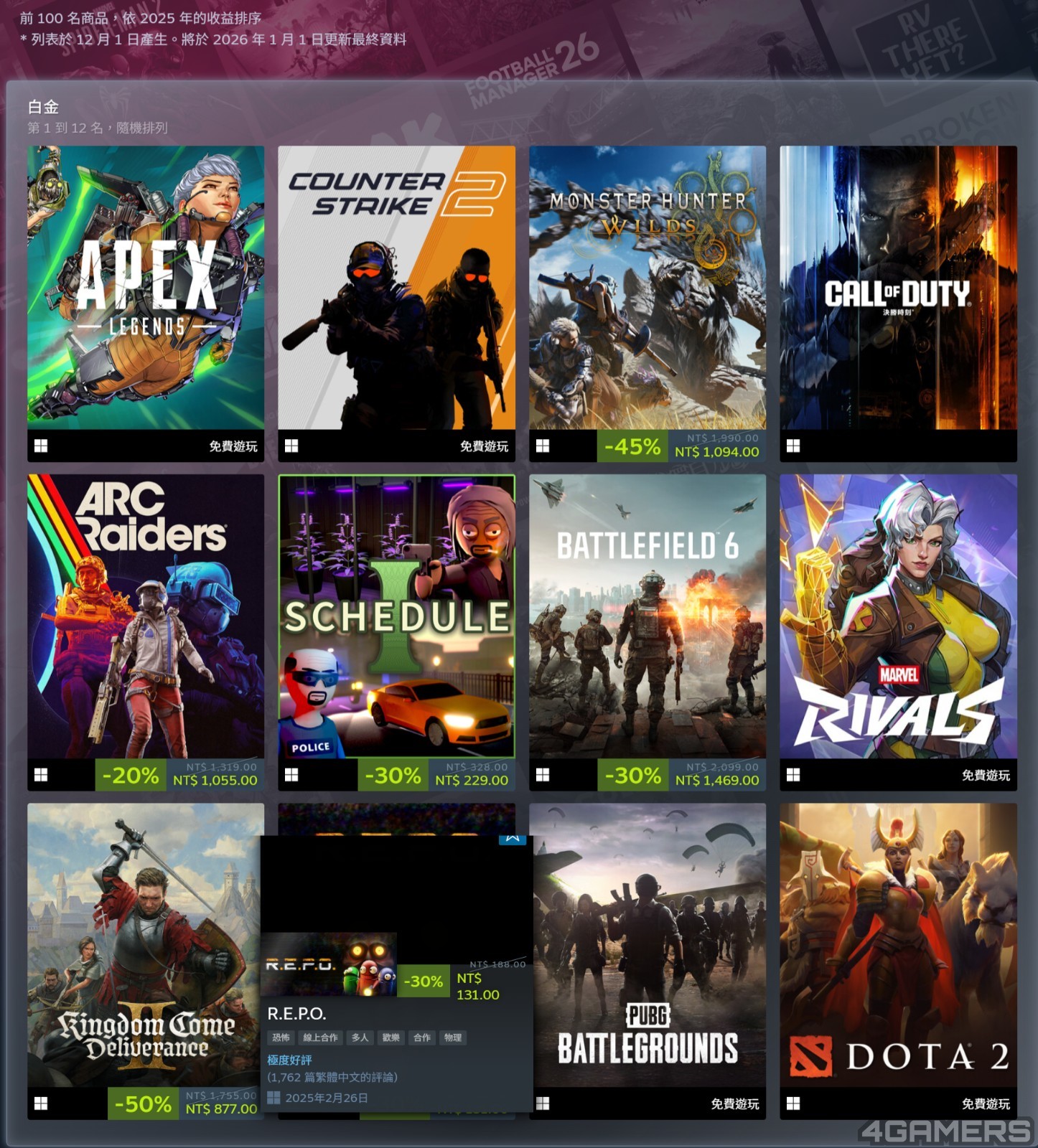 FireShot Capture 001 - Steam 榜單 - [store.steampowered.com]