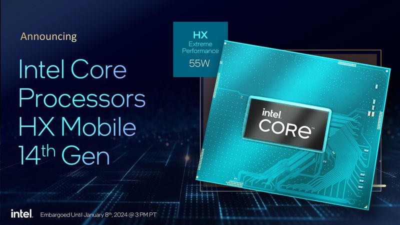 Intel Core Processors HX Mobile 14th Gen