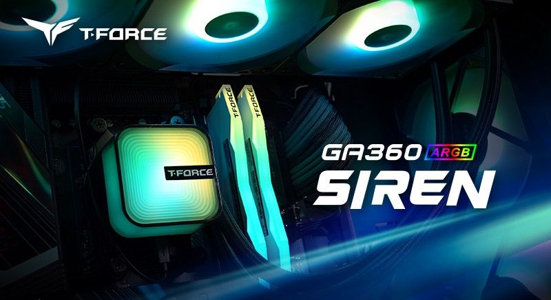 十銓科技與ASETEK Designworks攜手開發推出T-FORCE SIREN GA360 ARGB一體式水冷，散熱效能全面進化 AI智能支援強勢來襲