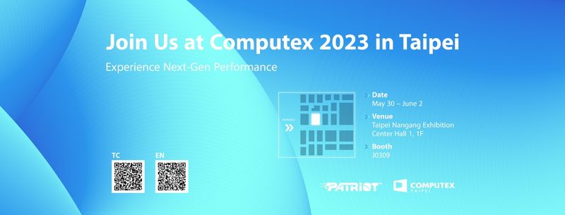 圖說 1  PATRIOT博帝集團將在COMPUTEX 2023舉行一系列相關線上與線下活動
